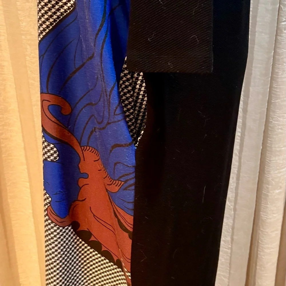 Elegant Blue and Brown Maxi Dress, Elegant style, size Medium - Picture 10 of 16